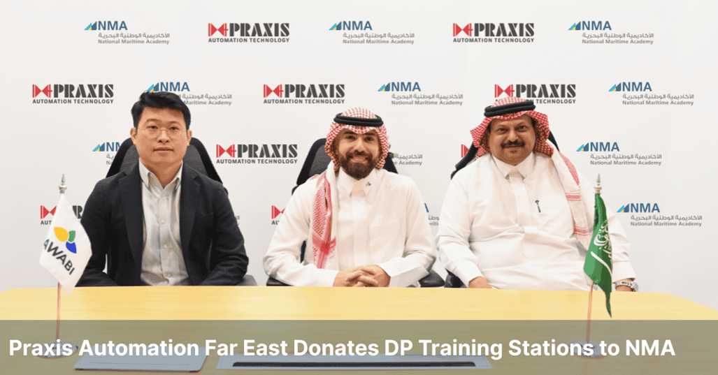 Praxis Automation Far East Donates DP Training Stations to NMA